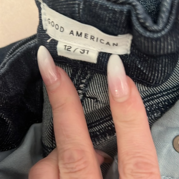 Good American Good Waist High Rise Wide Leg Palazzo 👖 - Picture 7 of 8